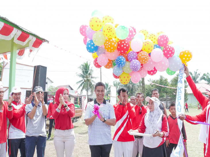 Pj Sekda Kampar Ahmad Yuzar S.Sos, MT, Hadiri Perayaan Hari Jadi ke-21 Desa Kepau Jaya, Kecamatan Siak Hulu