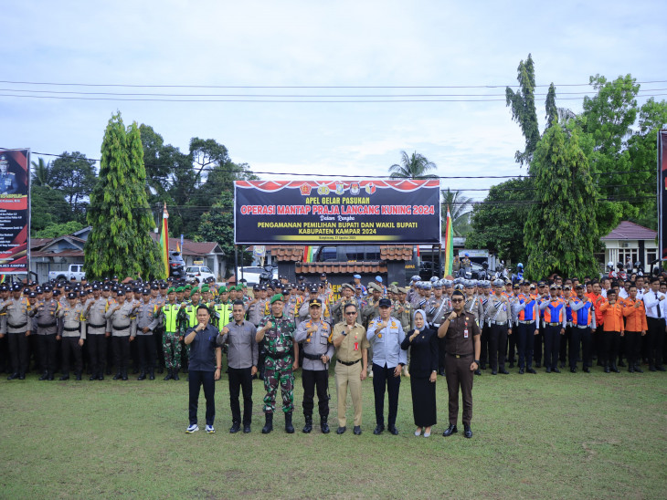 Sambut Pilkada 2024, Kampar Gelar Operasi Mantap Praja Lancang Kuning 2024.