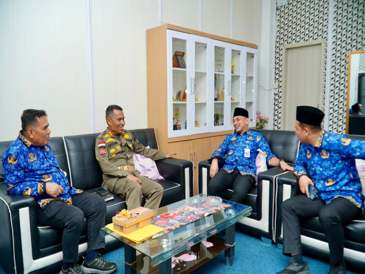 Membangun Keterpaduan, Pejabat Sementara Kepala Diskominfo Kabupaten Kampar Berkunjung ke Diskominfo Provinsi Riau