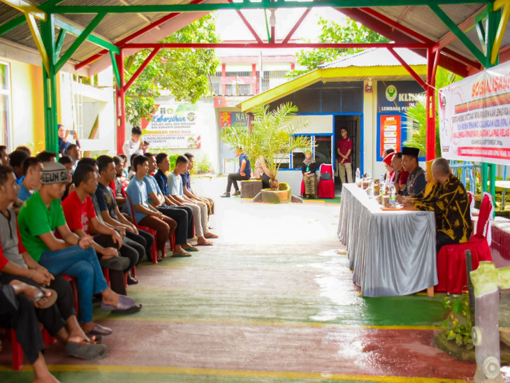 Cegah Penularan, Pj Sekda Kampar Buka Sosialisasi Pencegahan HIV/AIDS Di Lapas Kelas II A Bangkinang.